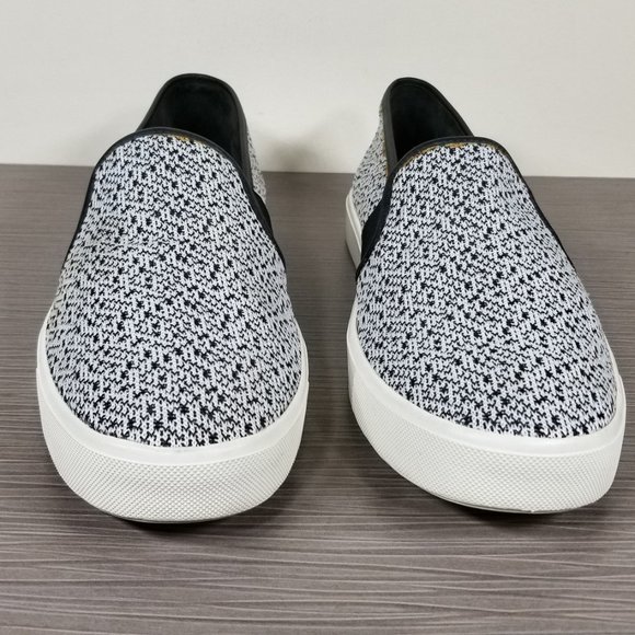 Vince Blair Yeti Knit Slip-On Skate Sneakers, Black & White, Womens Sizes 9 & 10 - Picture 2 of 9